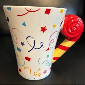 Teleflora Mug With Birthday Party/Congratulations Confetti Streamers